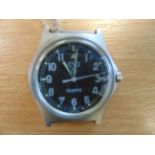 Rare CWC 0552 Royal Marines / Navy Issue Service Watch Nato Marks, Date 1990, * GULF WAR 1 *