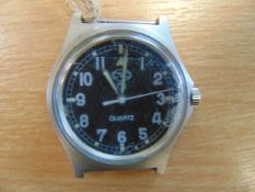 Rare CWC 0552 Royal Marines / Navy Issue Service Watch Nato Marks, Date 1990, * GULF WAR 1 *