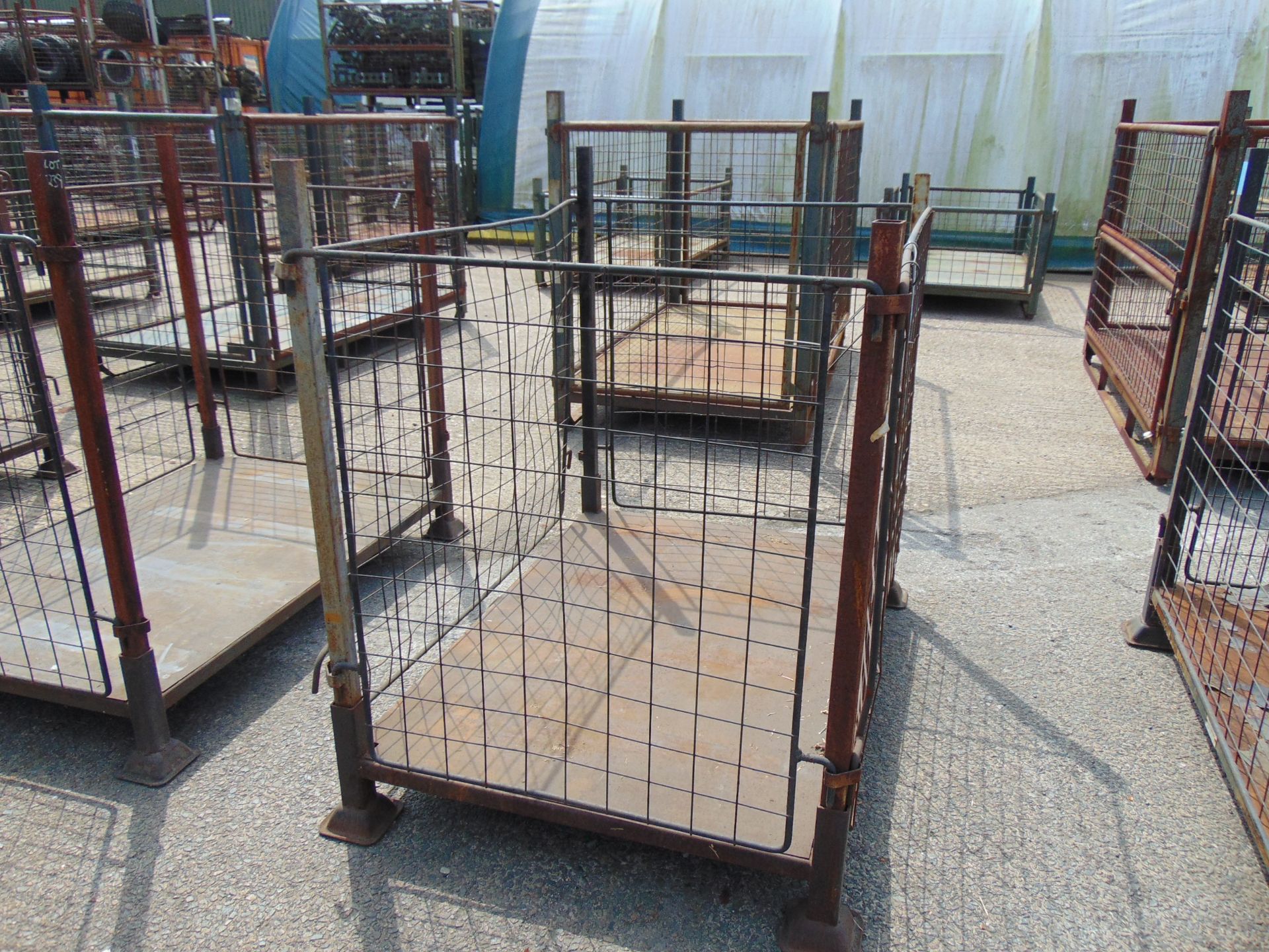 Home Office Steel Stacking Stillage W/ Removable Posts & Sides - Image 3 of 3