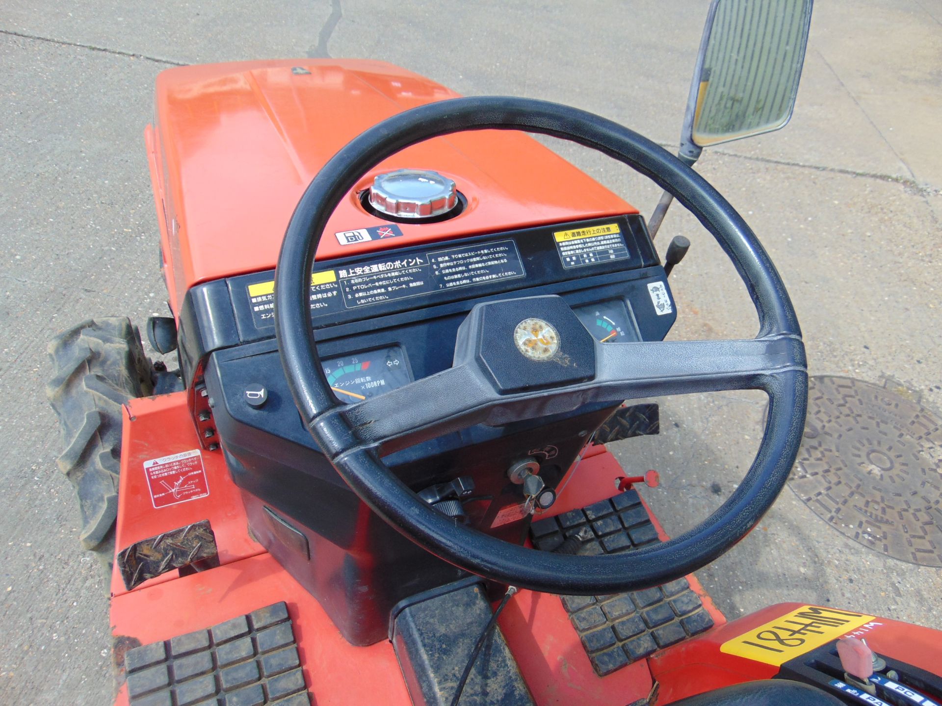 Mitsubishi MT155 Compact Tractor w/ Rotary Tiller - Image 16 of 34