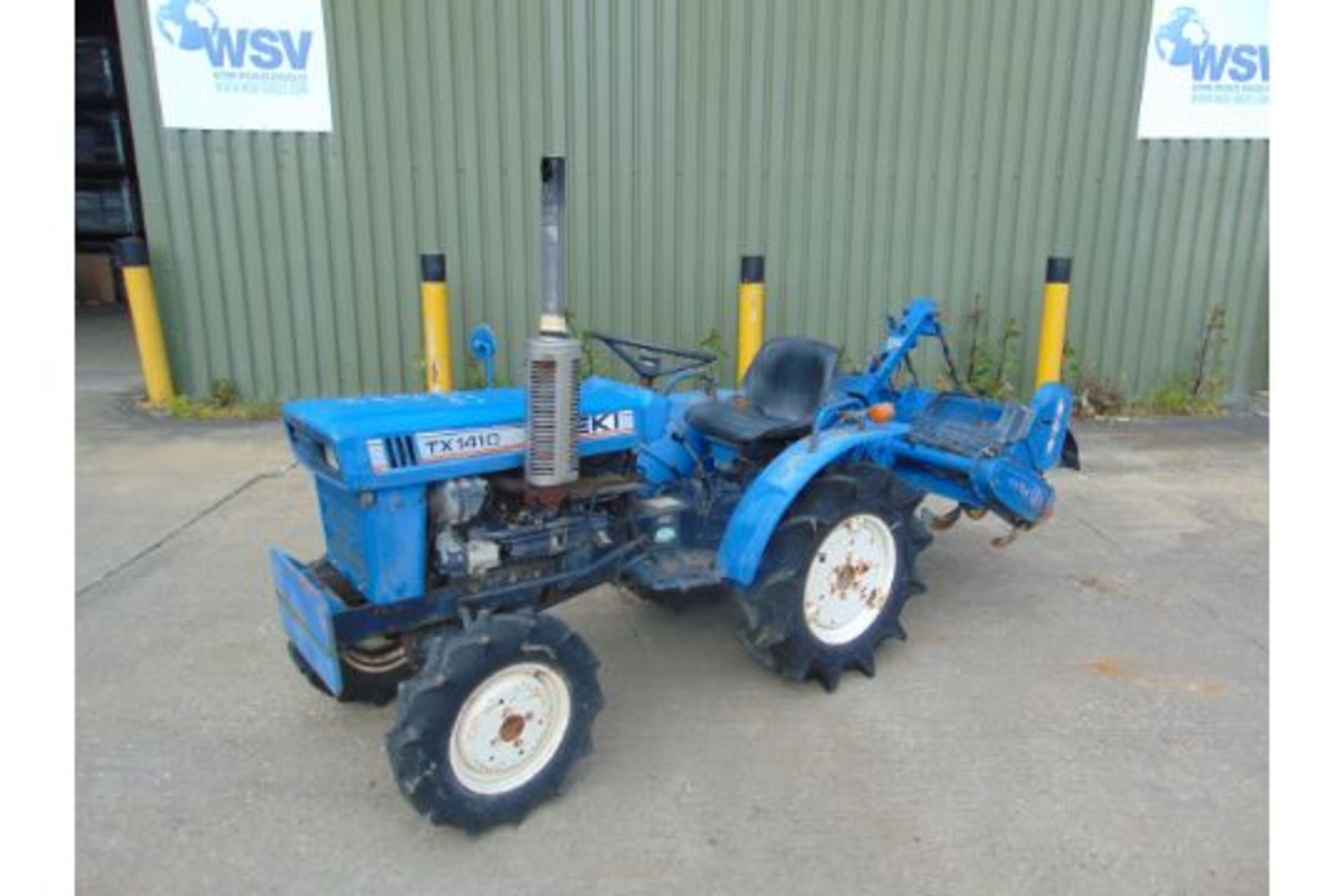 Iseki TX1410 4x4 Compact Tractor w/ Rotor Tiller