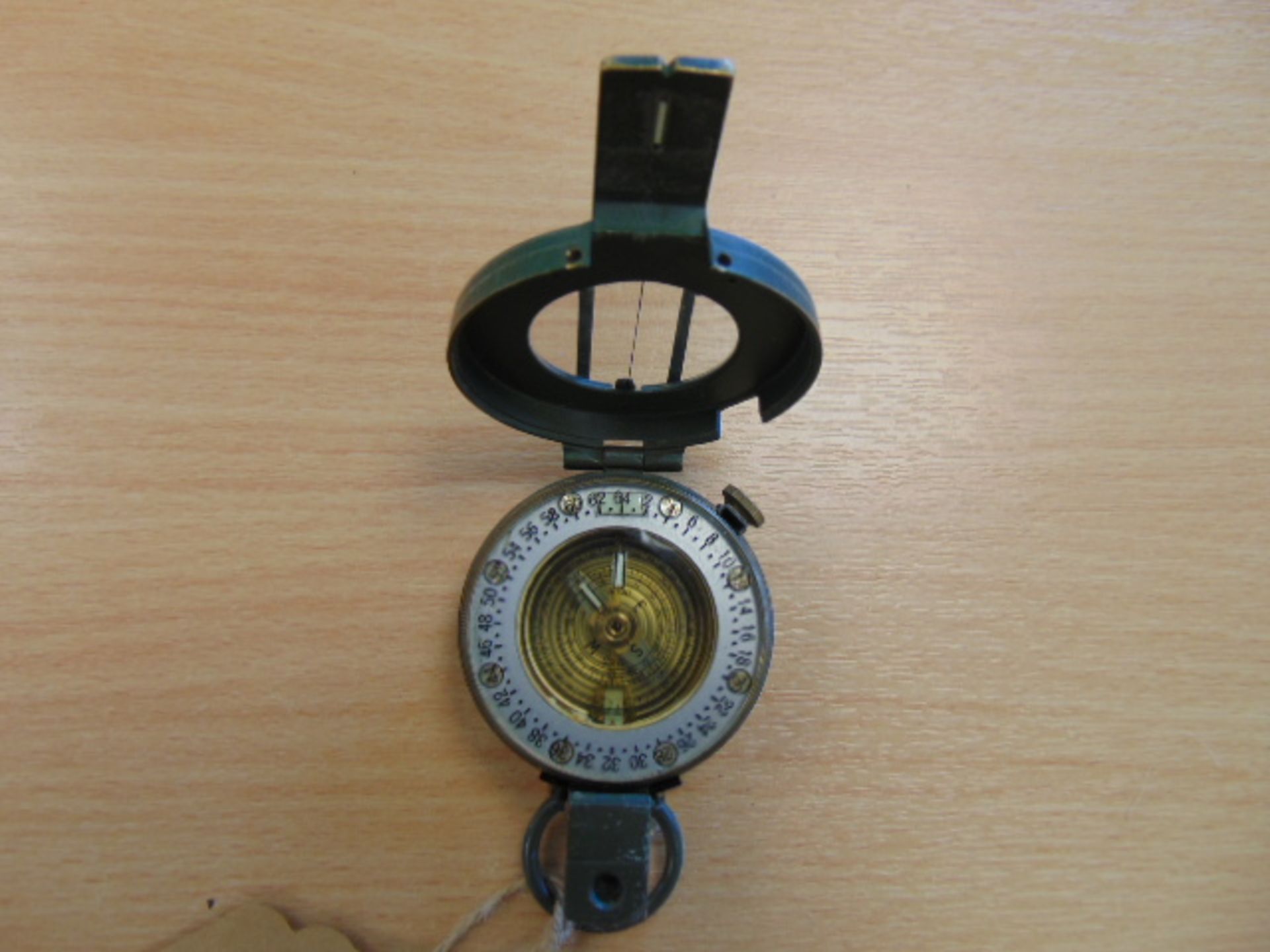 Stanley London British Army Brass Prismatic Compass in Mils, Made in UK - Bild 2 aus 3