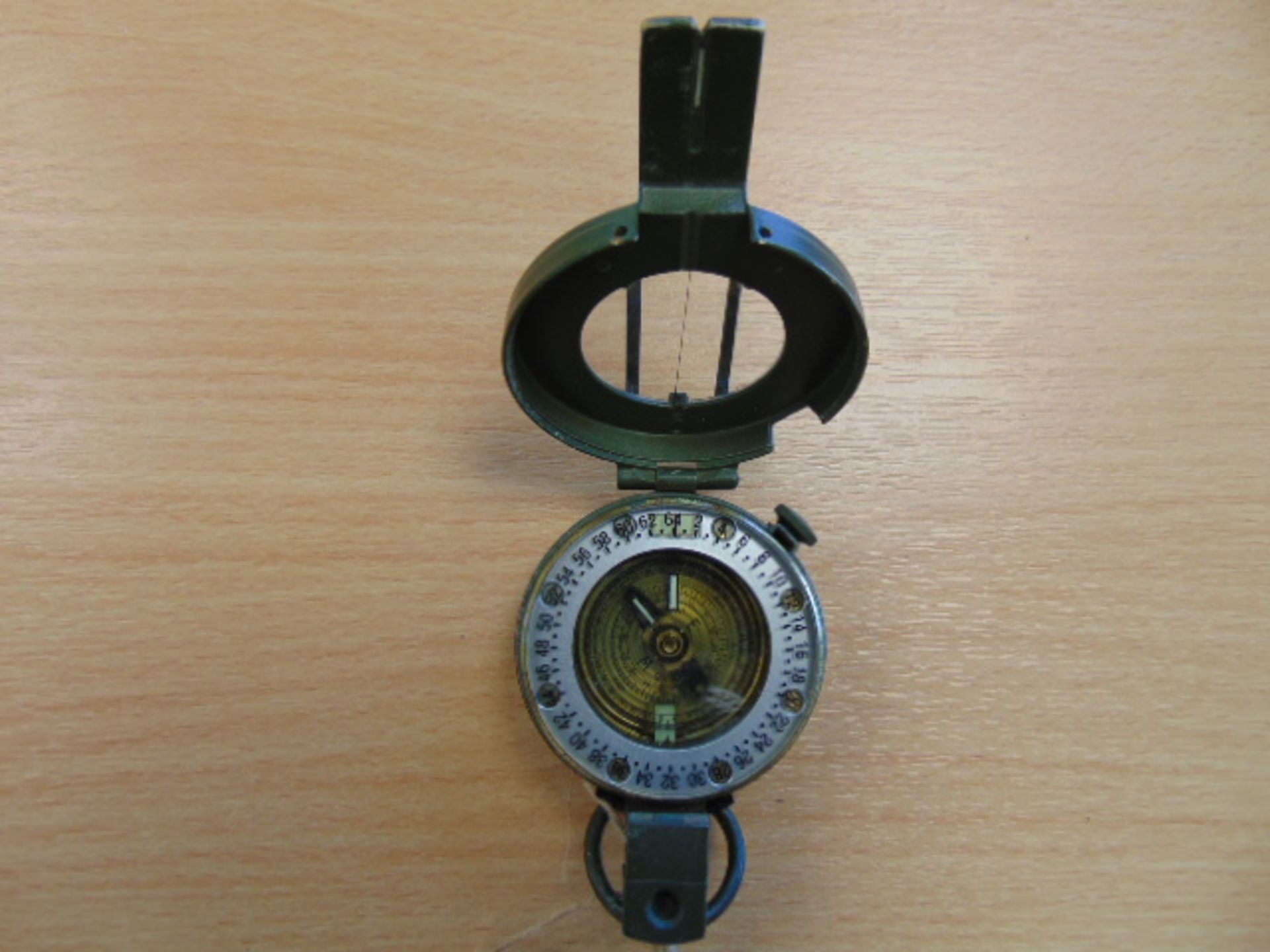 Stanley London British Army Brass Prismatic Compass in Mils, Made in UK - Bild 2 aus 3