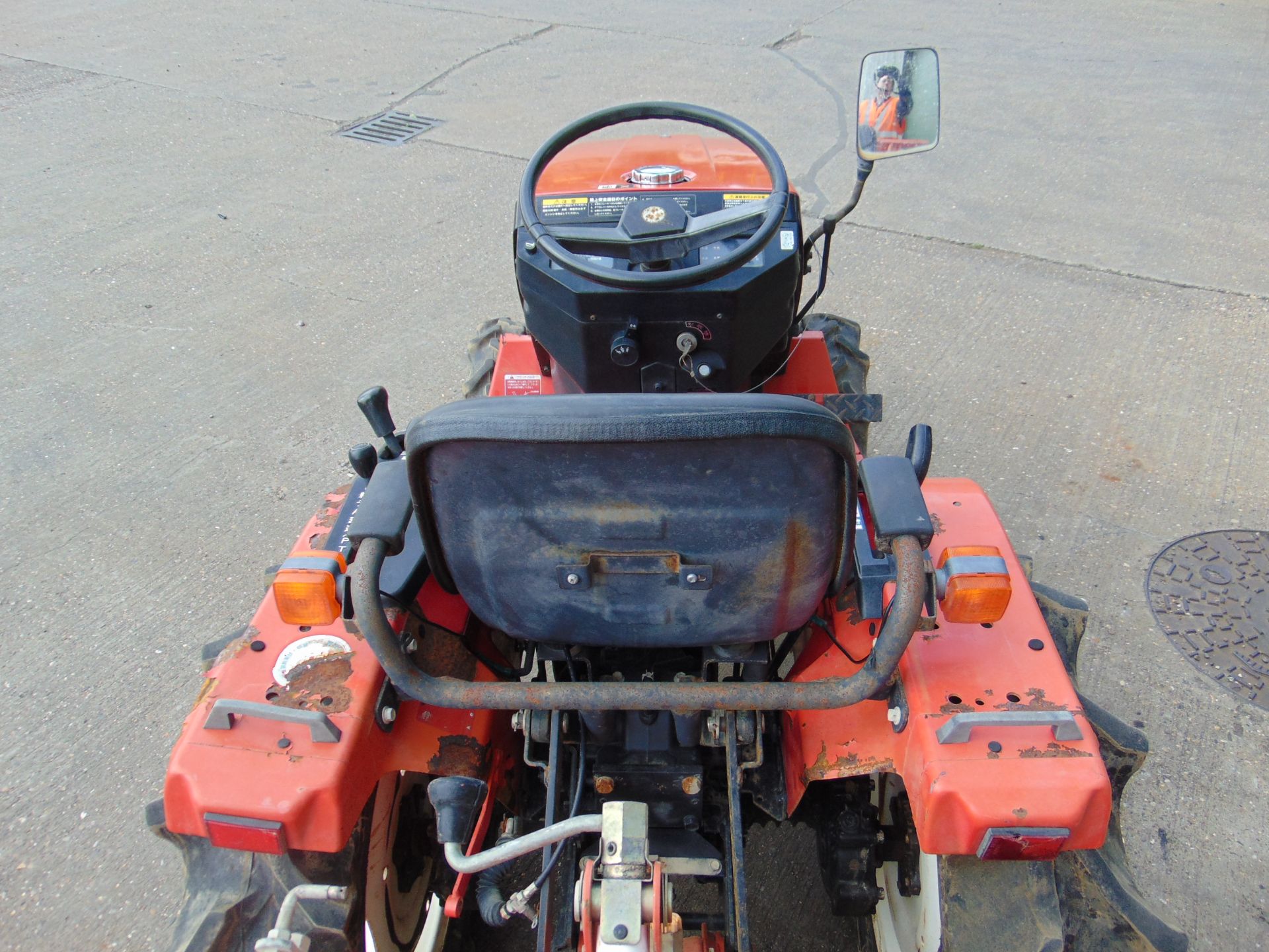 Mitsubishi MT155 Compact Tractor w/ Rotary Tiller - Image 12 of 34