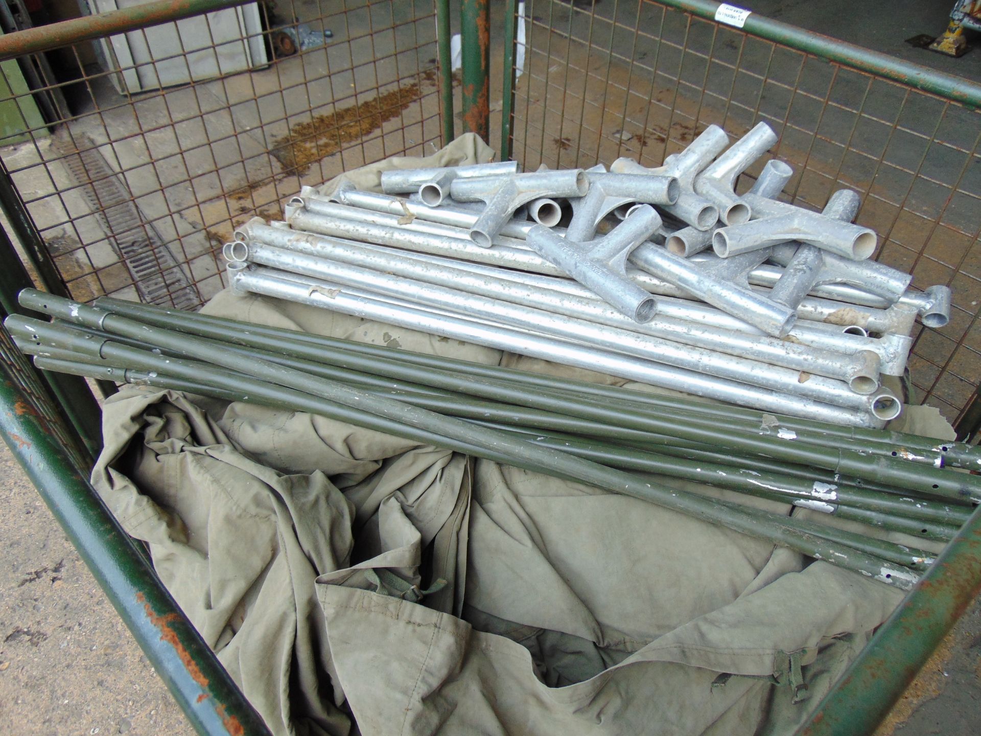 1 x Stillage Tent and Poles Etc - Image 5 of 6