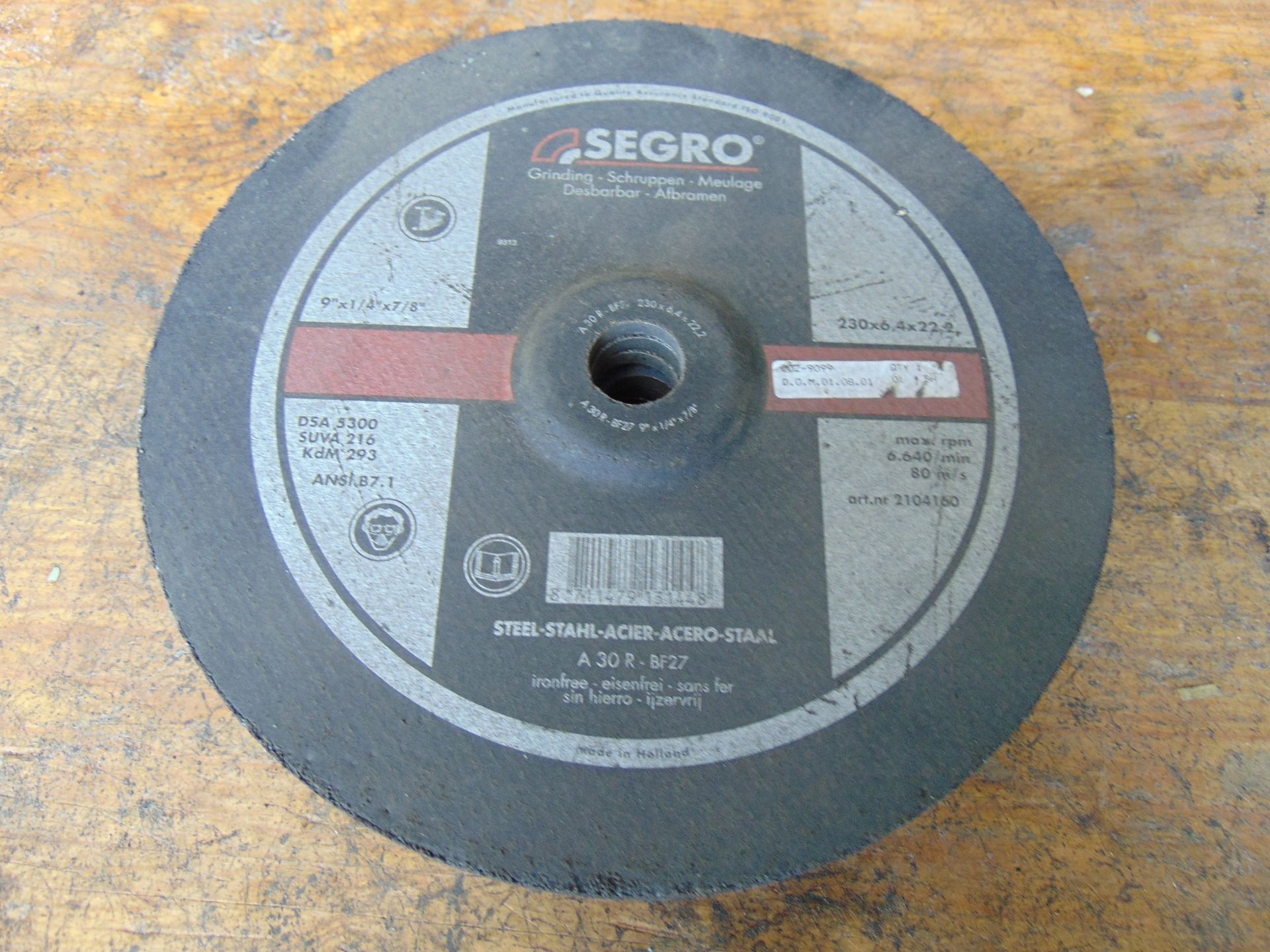 9 x Segro 9 inch Cutting Discs Unissued - Image 2 of 4