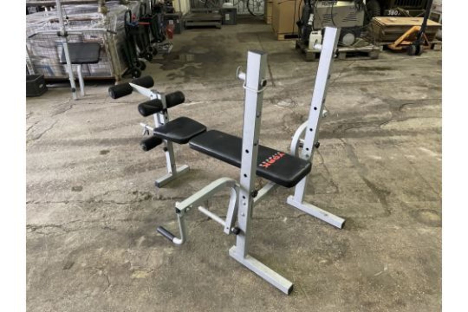 York Fitness Heavy Duty Multi-function Barbell Bench - Bild 3 aus 12