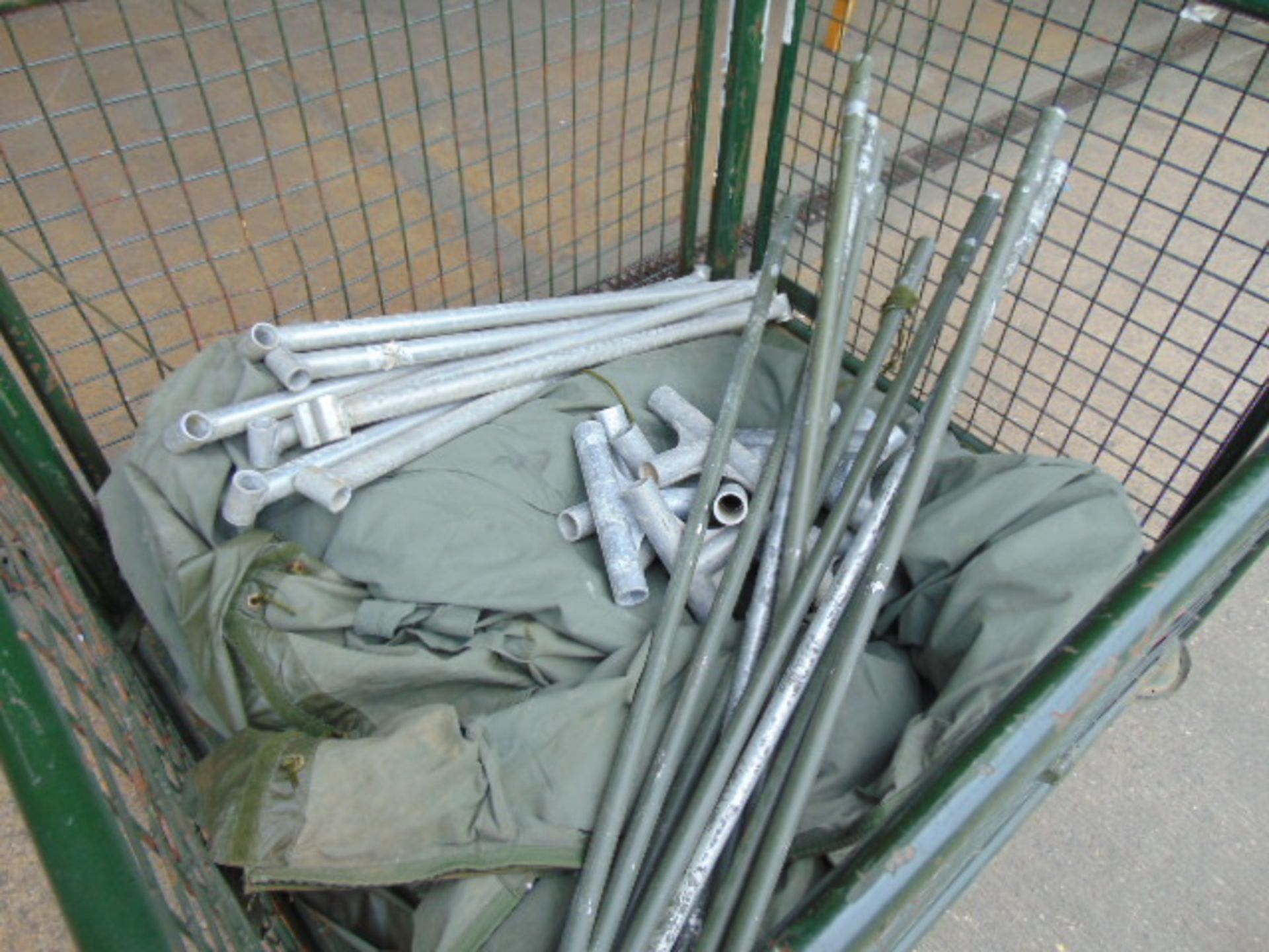 1 x Stillage Tent and Poles Etc - Image 4 of 4