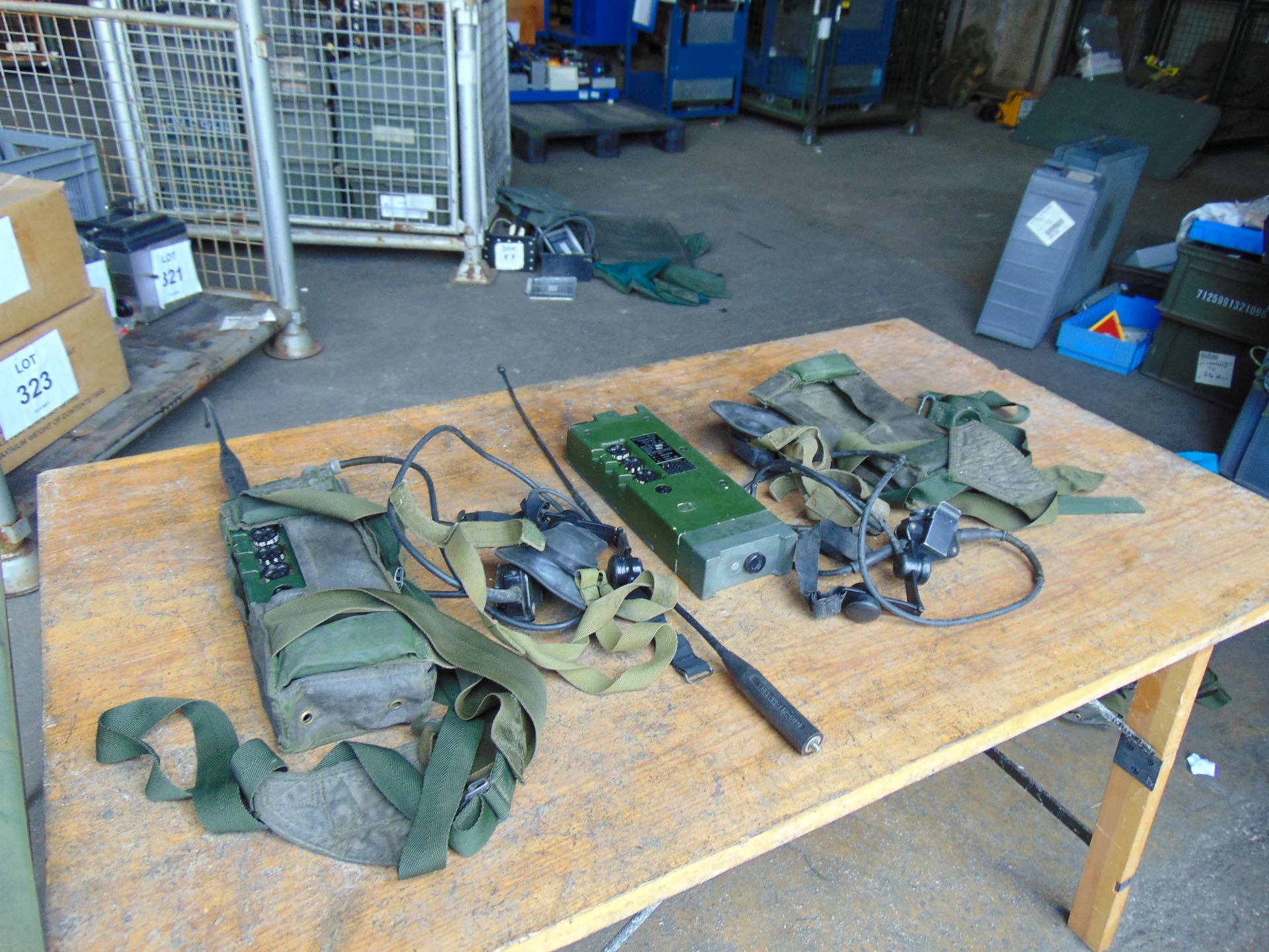 2 x RT 349 British Army Transmitter / Receiver c/w Pouch, Headset, Antenna and Battery Cassette. - Image 3 of 5