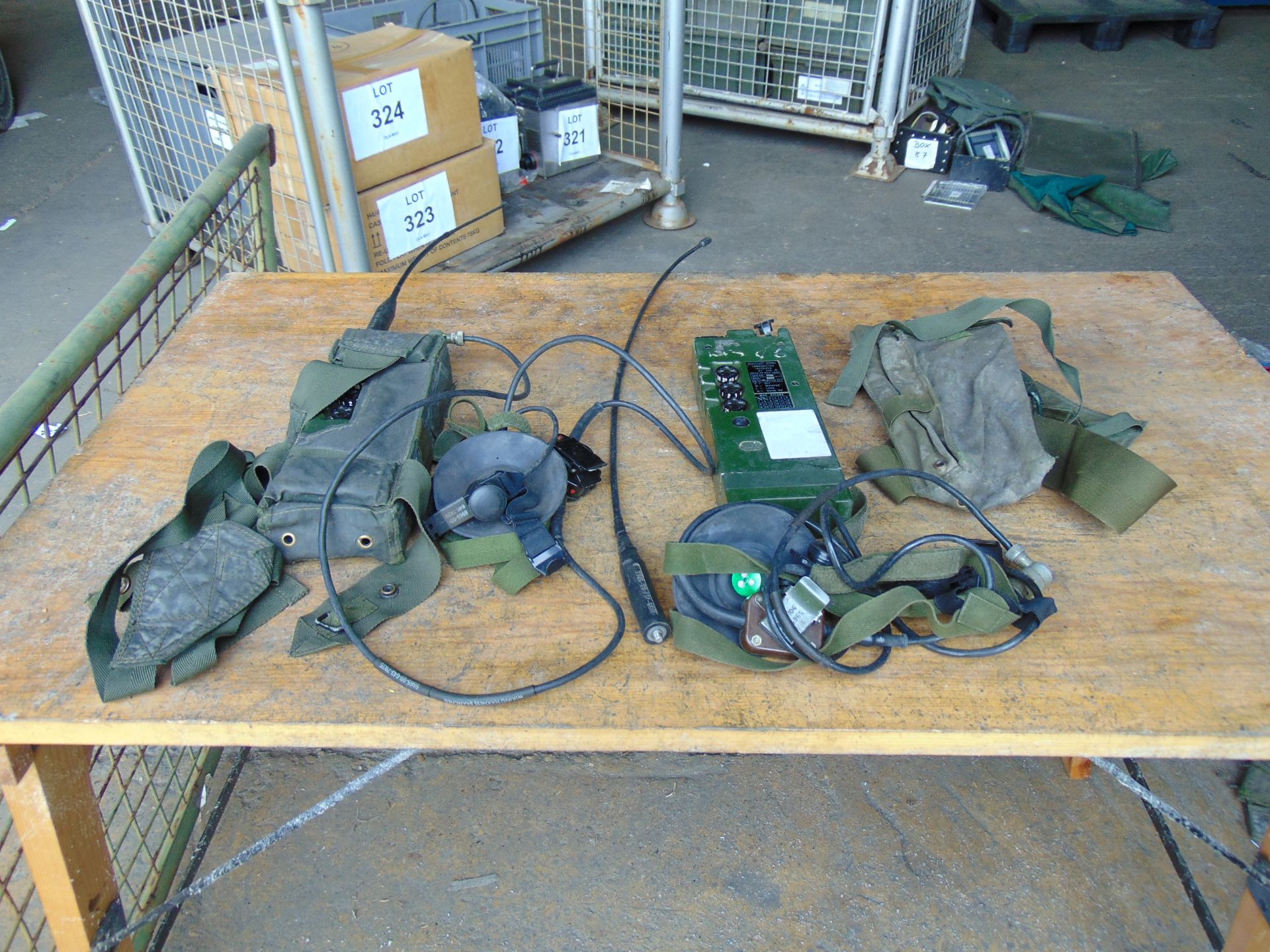 2 x RT 349 British Army Transmitter / Receiver c/w Pouch, Headset, Antenna and Battery Cassette. - Image 2 of 5