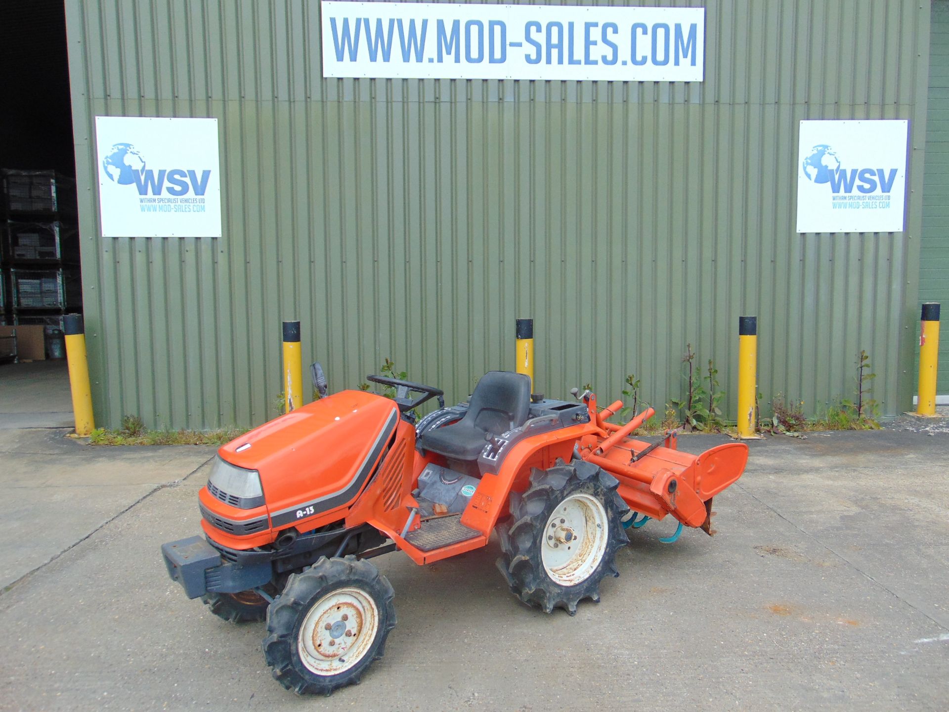Kubota A13 Compact Tractor w/ Rotary Tiller - Image 9 of 23