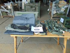 New Unissued Loading ratchets and straps, Tarp Sheet, Bungee etc c/w Bag