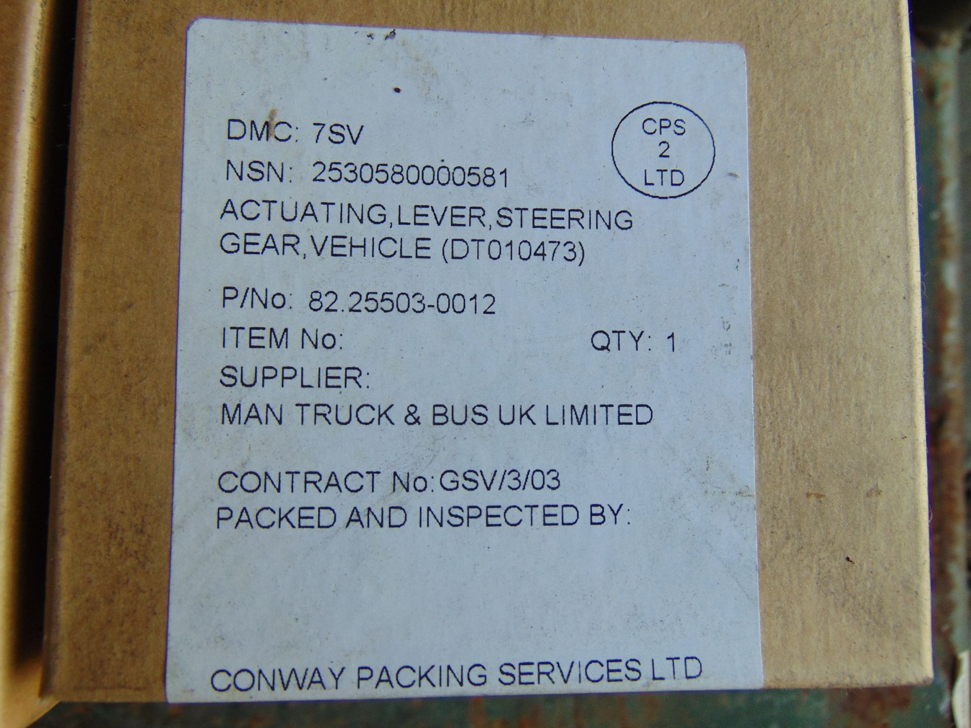 Q 56x New Unissued 7SV Man Activating Lever Steering Gear Vehicle Original Packing - Image 6 of 7