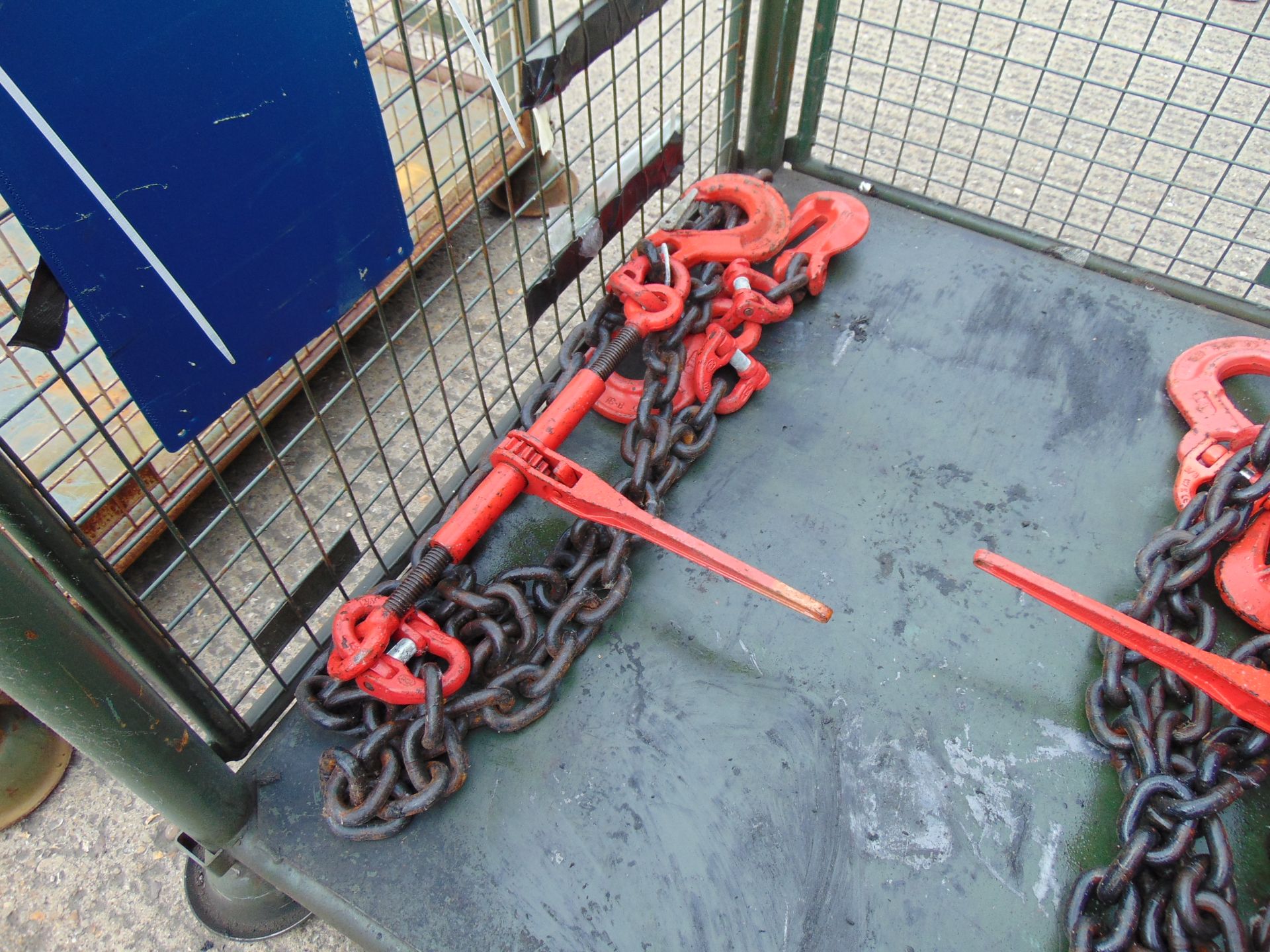 2 x Heavy Duty Load Binders, Chains and Hooks from MoD - Image 3 of 4