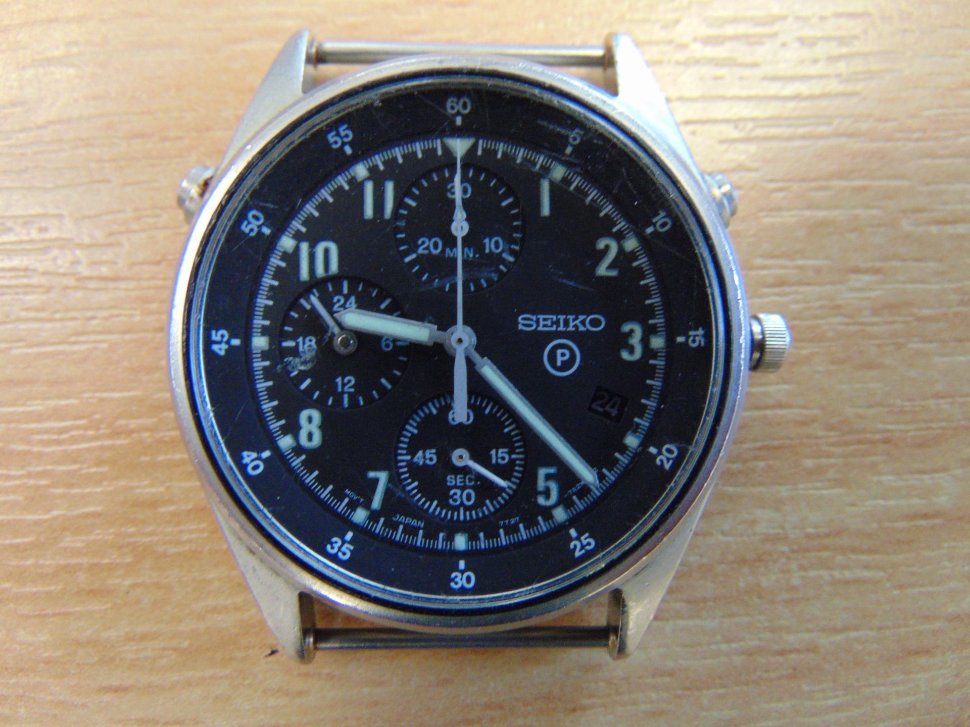 Seiko Gen 2 Pilots Chrono with Date, RAF Tornado Force Issue, Nato Marks, Date 1995 - Image 2 of 6