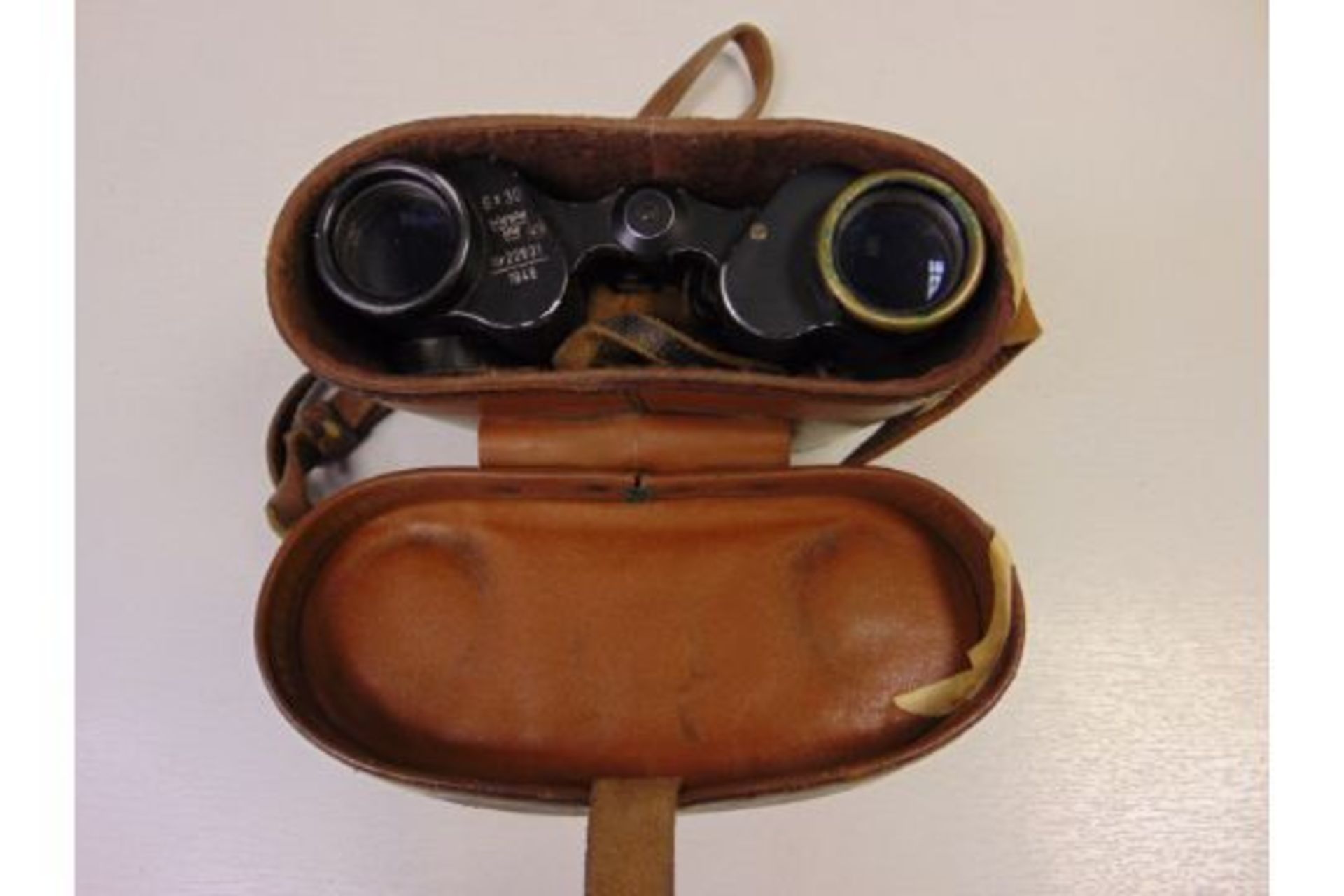 NIFE 6 x 30 Binoculars in Original Leather Case dated 1948 - Image 2 of 9
