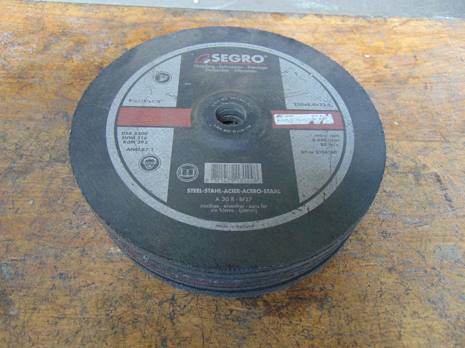 9 x Segro 9 inch Cutting Discs Unissued - Image 4 of 4