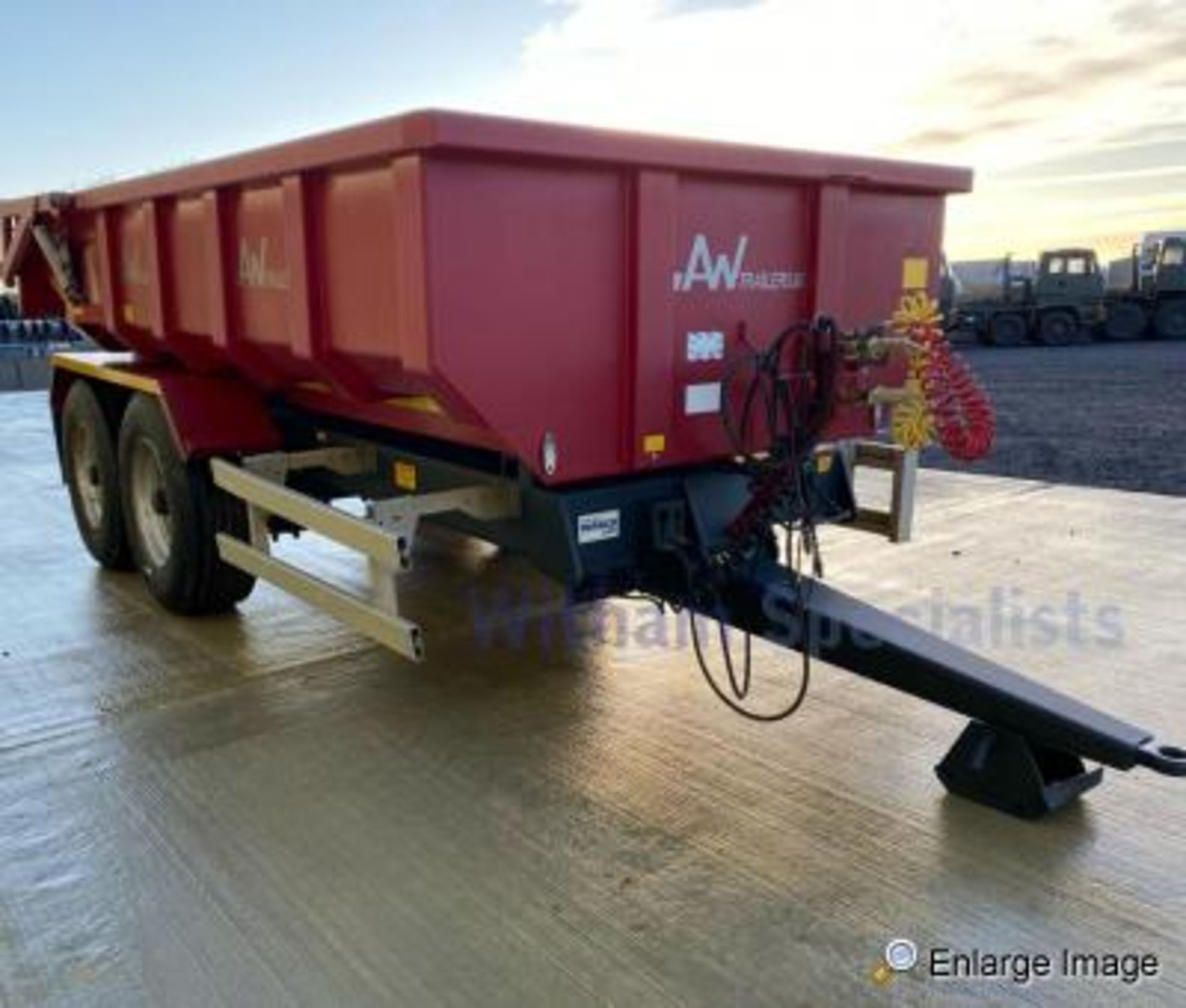 2012 AW Trailers 12T IDT - Tandem Axle Dumping Trailer - Image 3 of 39