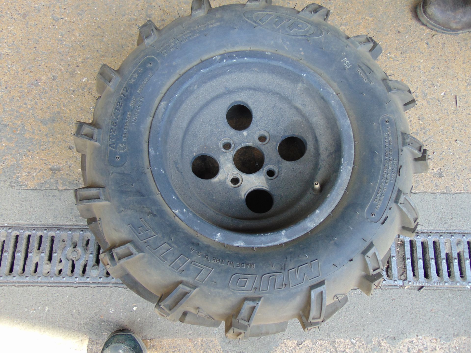 New Unissued RTV Spare Wheel and Tyre, Mud Lite AT 26x12-12 - Image 2 of 5