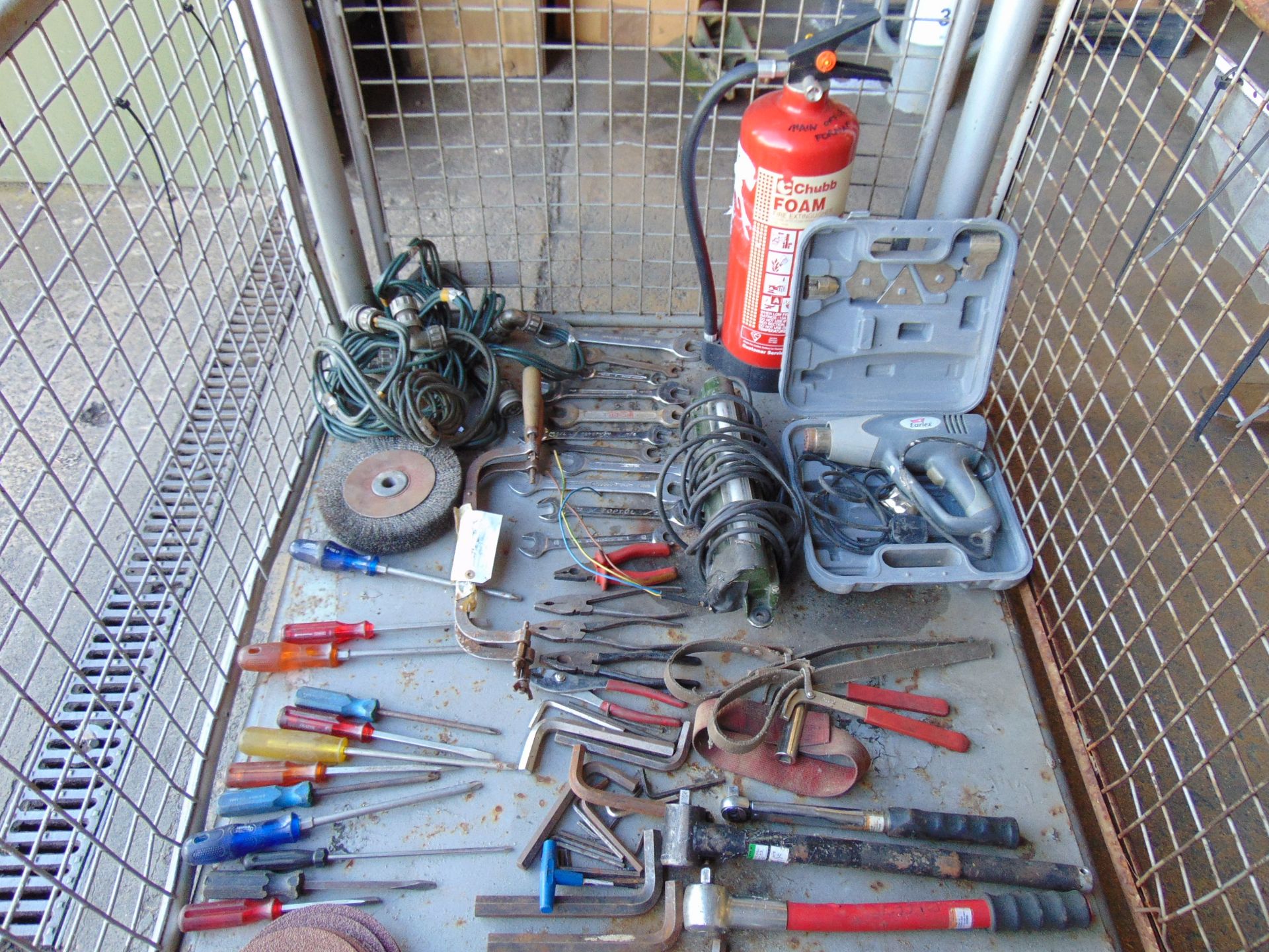 1 x Stillage of Workshop Tools, Spanners, Lights, Torque Wrenches etc - Image 2 of 8