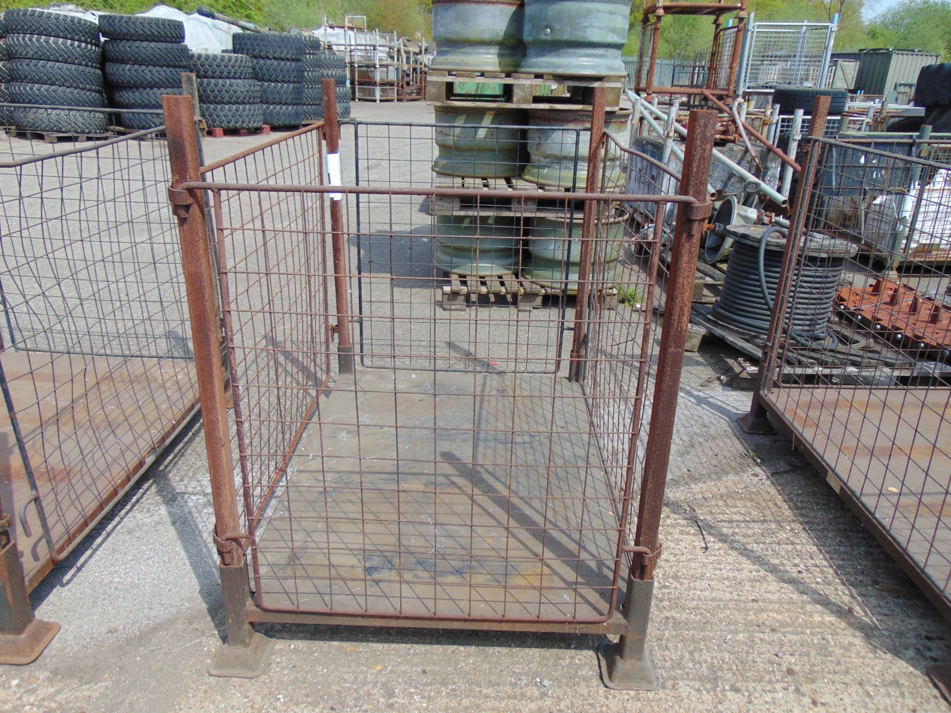 Home Office Steel Stacking Stillage W/ Removable Posts & Sides - Image 3 of 4