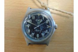 Rare CWC (Cabot Watch Co Switzerland) 0552 Royal Marines / Navy Issue FAT BOY Service Watch