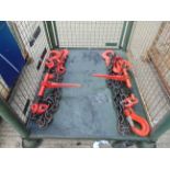 2 x Heavy Duty Load Binders, Chains and Hooks from MoD