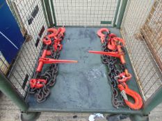 2 x Heavy Duty Load Binders, Chains and Hooks from MoD