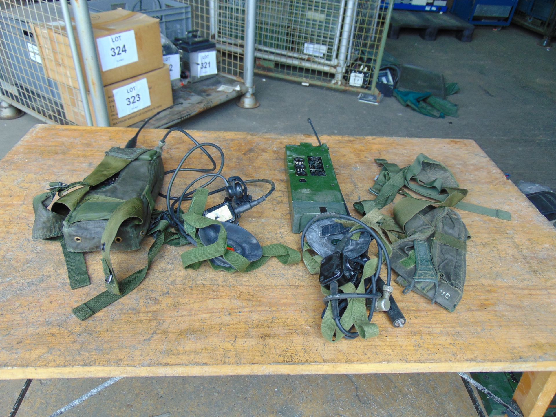 2 x RT 349 British Army Transmitter / Receiver c/w Pouch, Headset, Antenna and Battery Cassette - Image 2 of 4