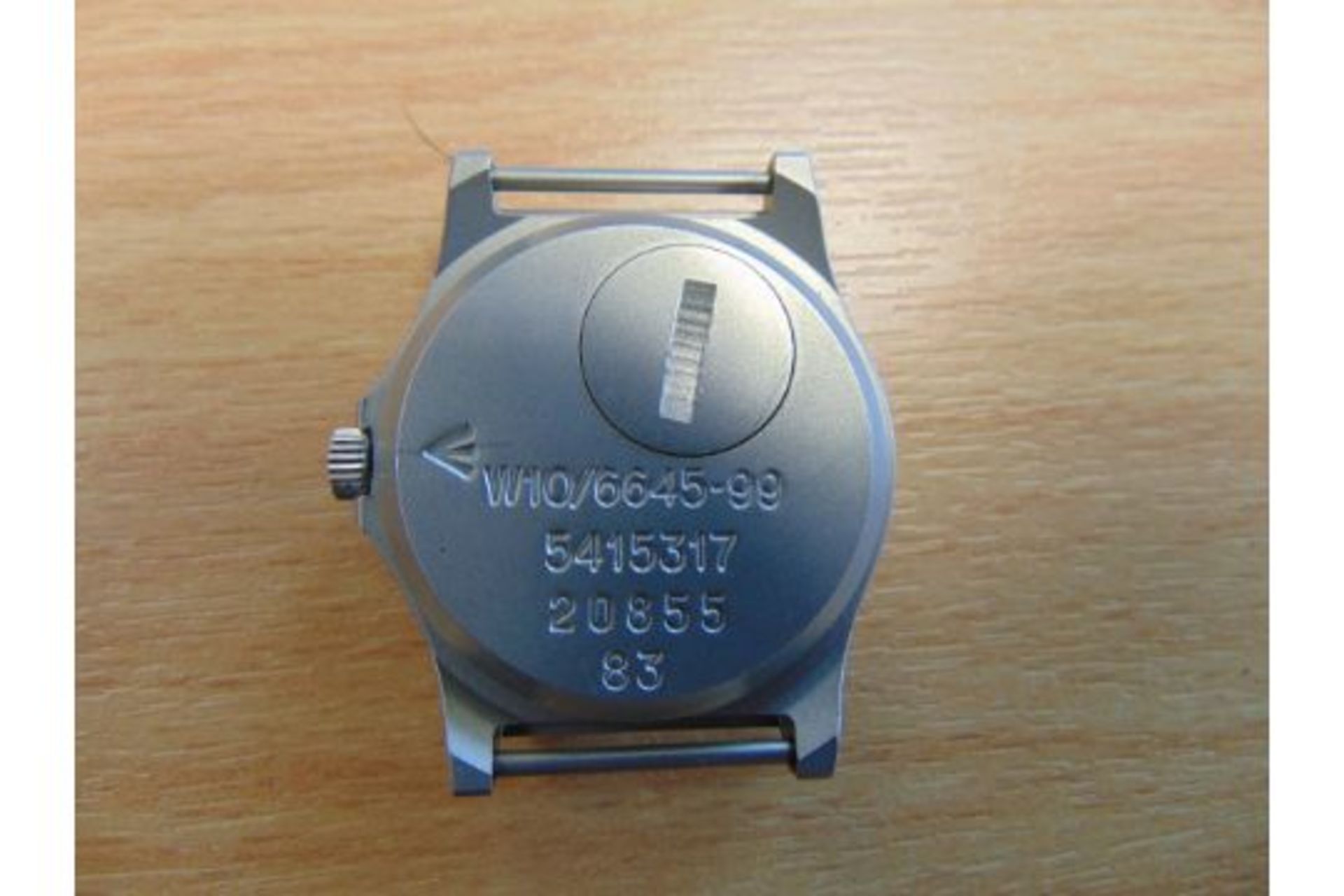 V Rare Unissued FAT BOY CWC (Cabot Watch Co Switzerland) British Army W10 Service Watch Dated 1983 - Image 2 of 5