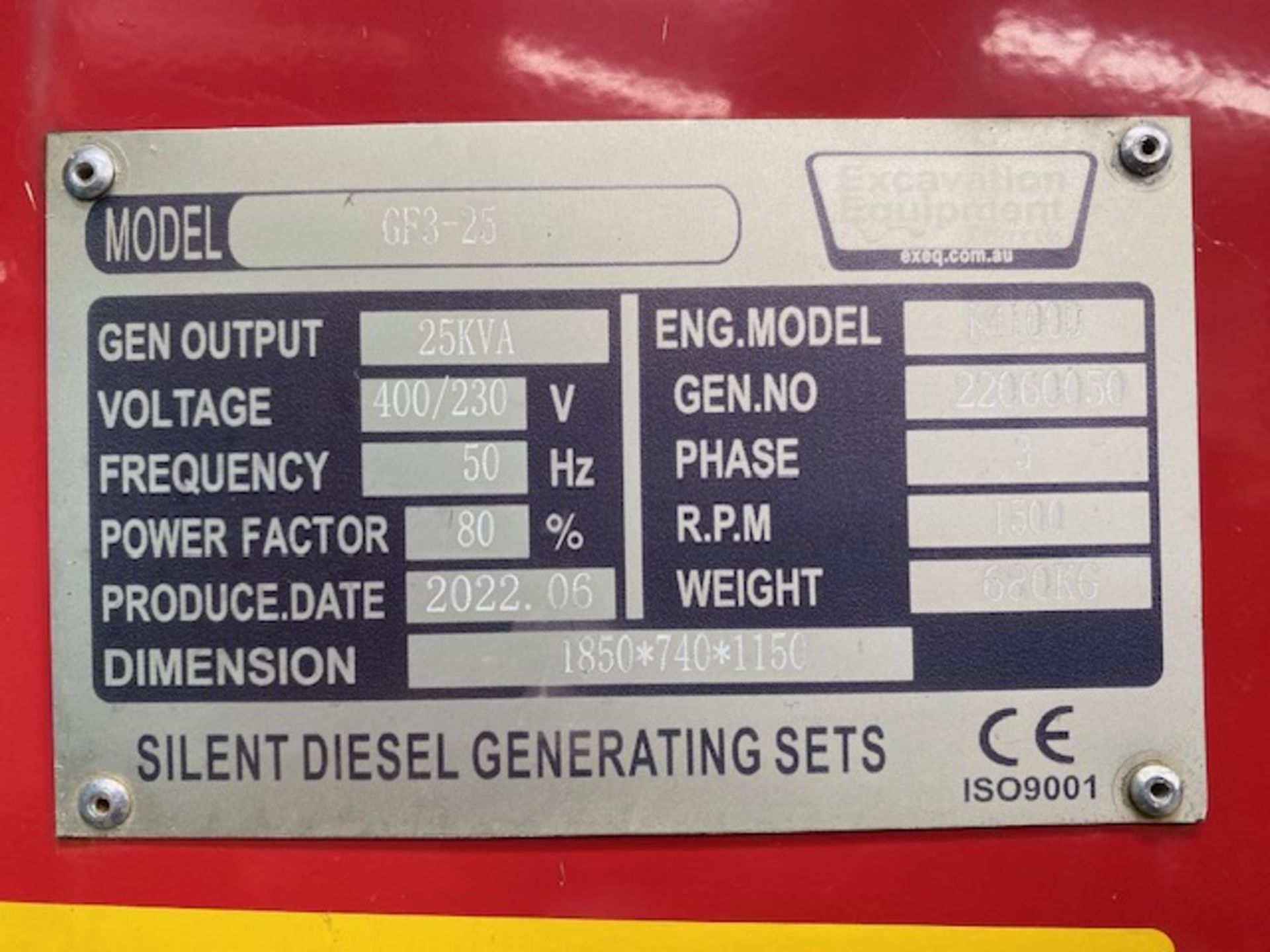2022 New Unused 25 KVA Silent Diesel Generator - 3 Phase 400V / 230V. - Image 18 of 18