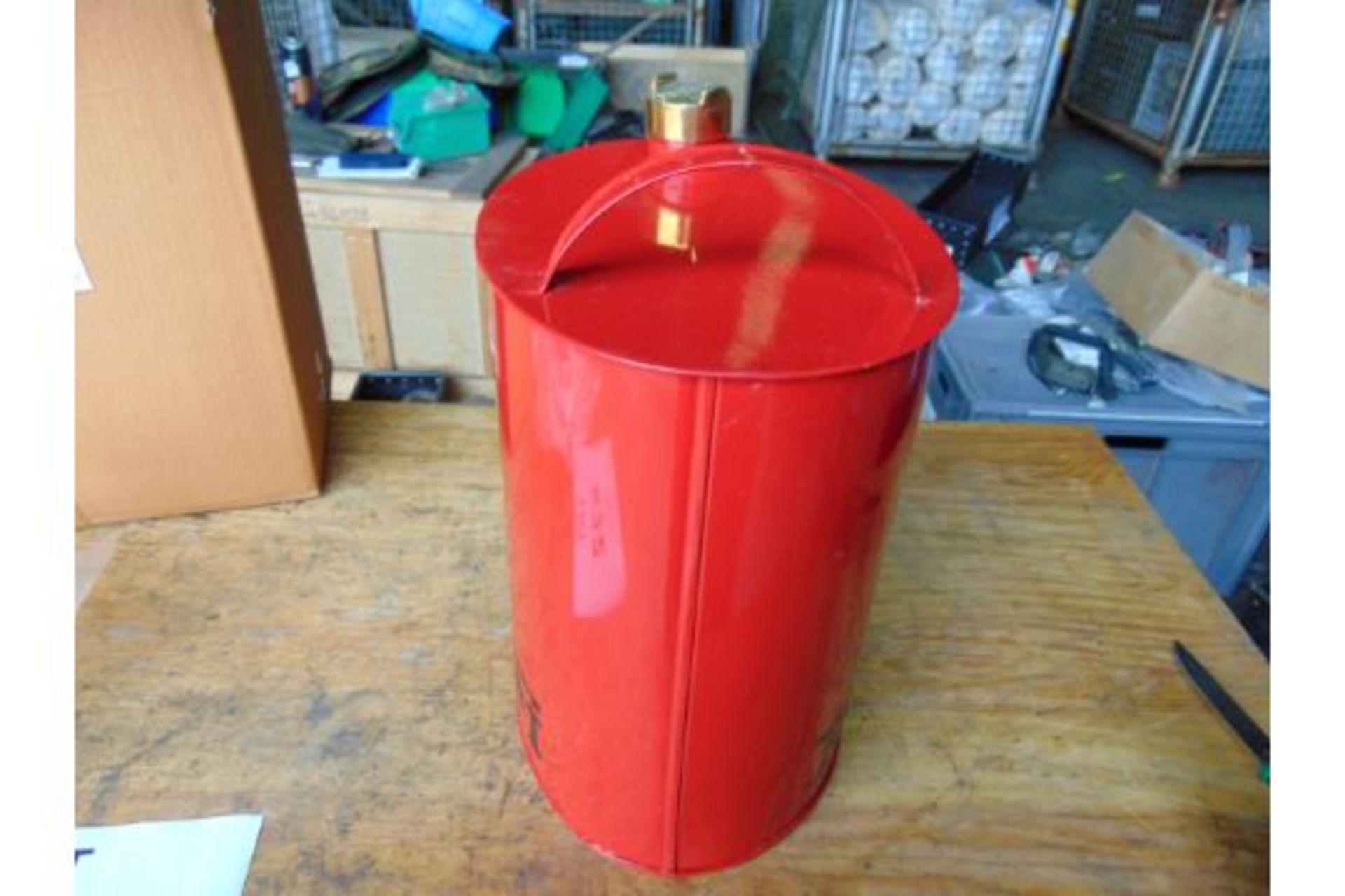 Ferrari Hand Painted 1 Gall Fuel/Oil Can with Brass Cap - Image 4 of 5