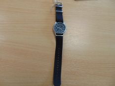 Seiko Gen 2 Pilots Chrono RAF Tornado Force Issue with Date Adjust Nato Marks, LOW SNo 161