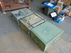 3 x Aluminium Tool Box c/w Handles
