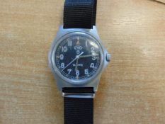 Rare CWC 0552 Royal Marines / Navy Issue Service Watch Nato Marks, Date 1990 * GULF WAR 1 *
