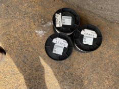 3 x 100M ROLLS OF AIRCRAFT WIRE.