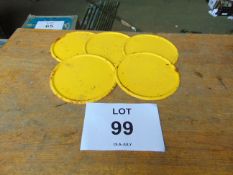 5 x Very Rare NOS Original Vehicle Bridge Plates