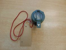 Stanley London Brass British Army Compass in Mils c/w Lanyard