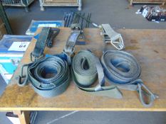 3 x British Army Spanset Cargo Load Straps