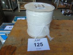 Large New Unissued 12kg Drum of White Mooring Rope from MoD