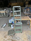 Universal Adjustable vehicle Access Ladder with Step.