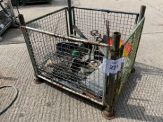 1 X STILLAGE CRVT & LANDROVER SPARES.