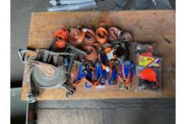 15 X RATCHET LOAD STRAPS.
