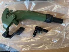 2 X new Unissued Jerry Can Spouts, original packing C/w clamp etc.