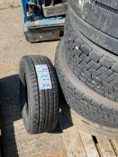 11x Various 4x4/Truck Tyres & 1 X Wooden Crate of Various Hydraulic Hoses