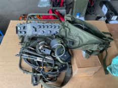 Clansman UK/RT 320 Transmitter Receiver c/w kit and 2 spare Batteries as shown