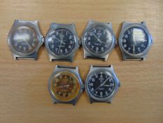 6x CWC British Army Service Watches