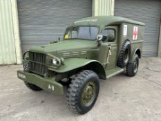 Very Rare Beautifully Restored 1942 Dodge WC-54, Ambulance, 3⁄4-ton, 4 x 4