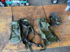 2x Clansman RT349 Transmitter Receiver c/w Accessories as shown