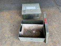 2 x Aluminium Tool Boxes